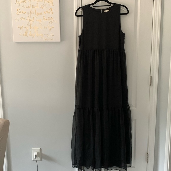 Marie‎ Oliver Sheer Lined Maxi Dress size S classic casual elegant loose - Picture 1 of 12